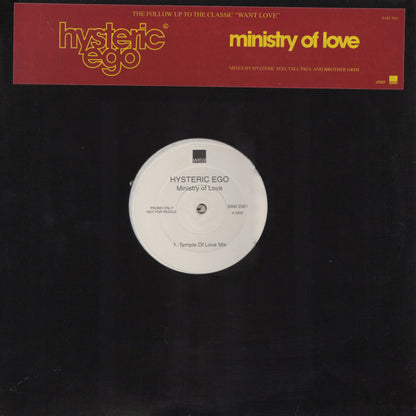 Hysteric Ego : Ministry Of Love (2x12", Promo)