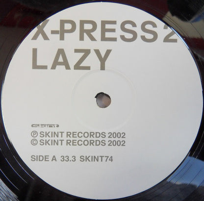 X-Press 2 Featuring David Byrne : Lazy (12", Single)