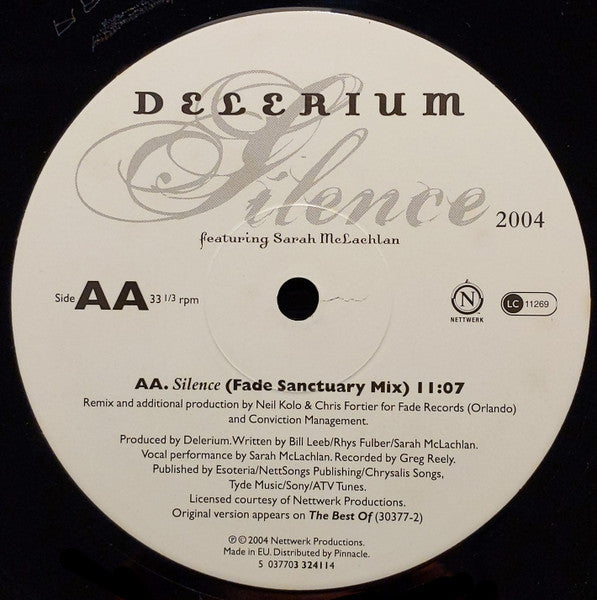 Delerium Featuring Sarah McLachlan : Silence 2004 (Remixes By DJ Tiësto And Fade) (12")