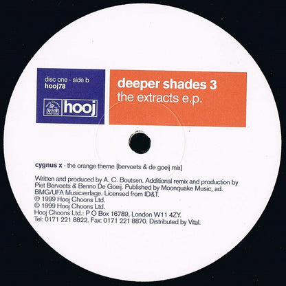 Various : Deeper Shades 3 - The Extracts E.P. (2x12", EP)