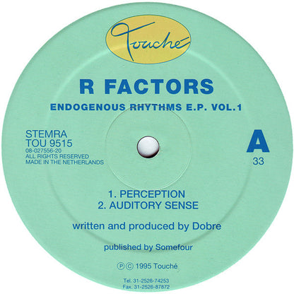 R Factors : Endogenous Rhythms E.P. Vol. 1 (12", EP)