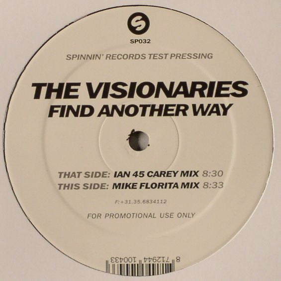 The Visionaries (2) : Find Another Way (12", Promo, TP)