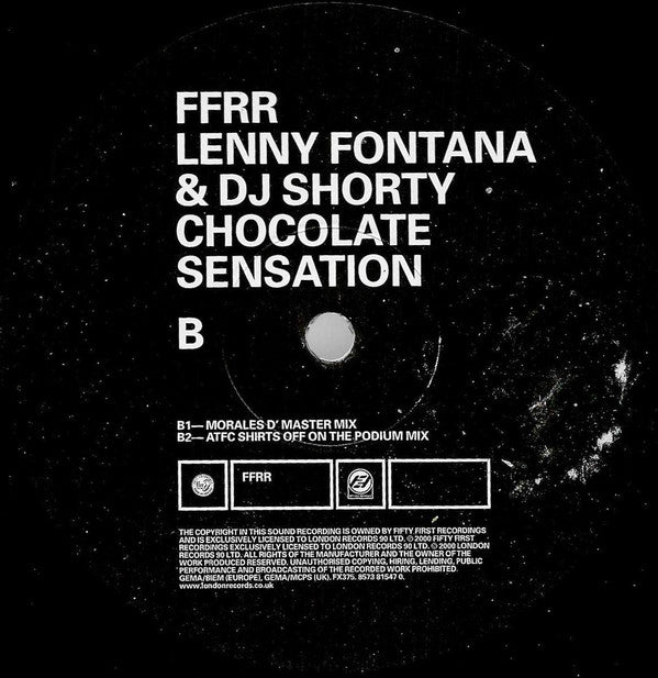Lenny Fontana & DJ Shorty : Chocolate Sensation (12")