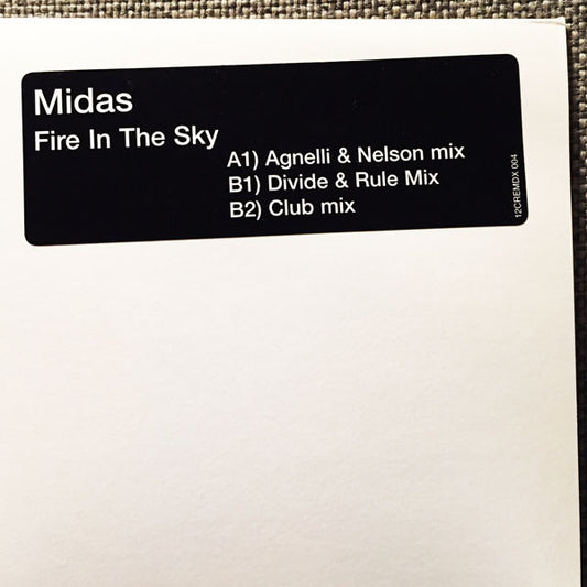 Midas (8) : Fire In The Sky (12", W/Lbl)