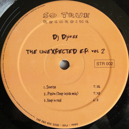 DJ DJinxx* : The Unexpected E.P. Vol 2 (12", EP)