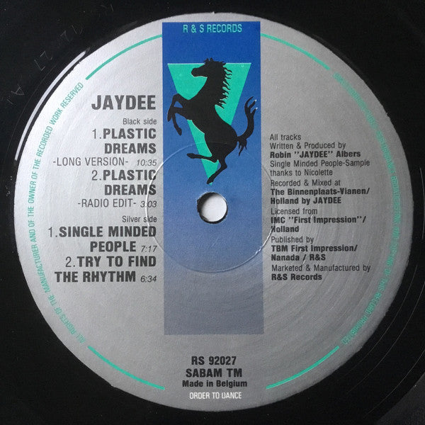Jaydee : Plastic Dreams (12")