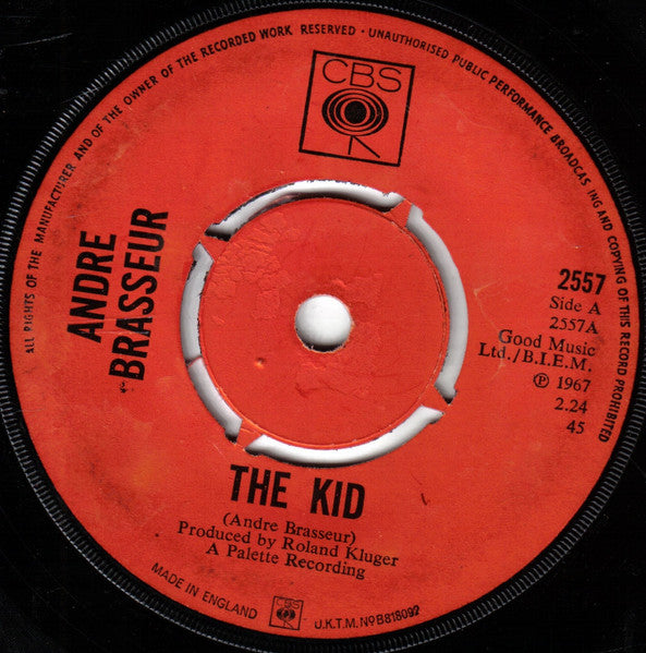 Andre Brasseur* : The Kid (7", RE)
