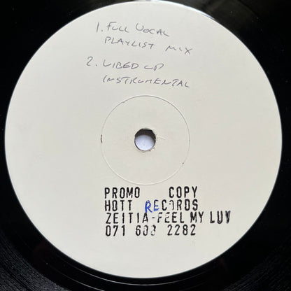 Zeitia* : Feel My Luv (12", Promo, W/Lbl)