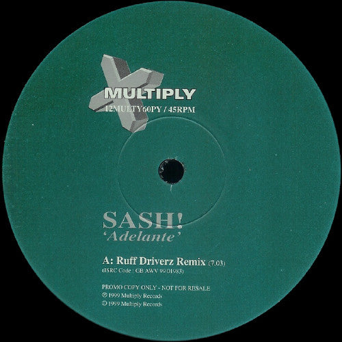 Sash! : Adelante (12", Promo)