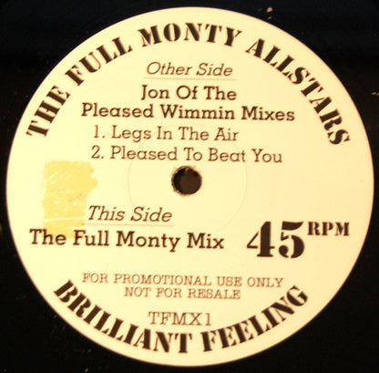 The Full Monty All-Stars : Brilliant Feeling (12", Promo)