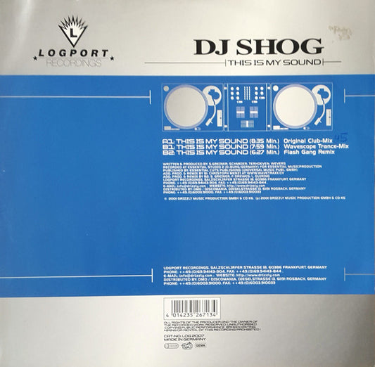 DJ Shog : This Is My Sound (12", Pic)