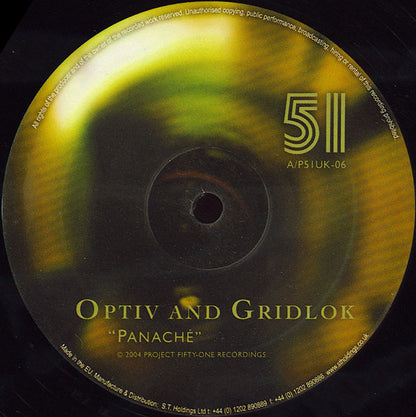 Optiv And Gridlok / Hive And Gridlok : Panaché / Awakening (12")