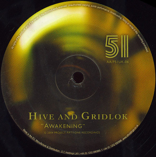 Optiv And Gridlok / Hive And Gridlok : Panaché / Awakening (12")