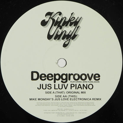 Deepgroove : Jus Luv Piano (12")