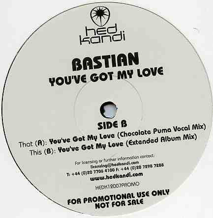 Bastian : You've Got My Love (12", Promo)