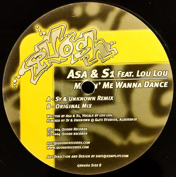 Asa & S1 Feat. Lou Lou (2) : Makin' Me Wanna Dance (12")