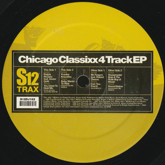 Various : Chicago Classixx 4 Track EP (12", EP, Comp)
