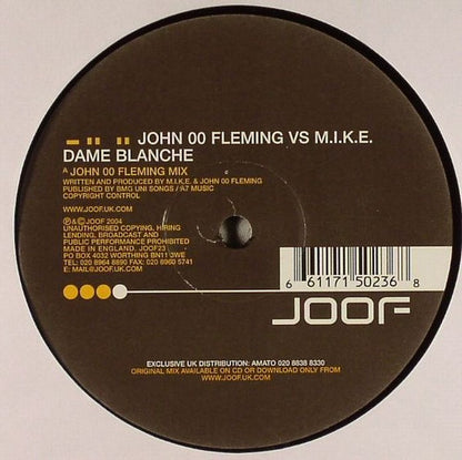 John 00 Fleming* vs M.I.K.E. : Dame Blanche (12")