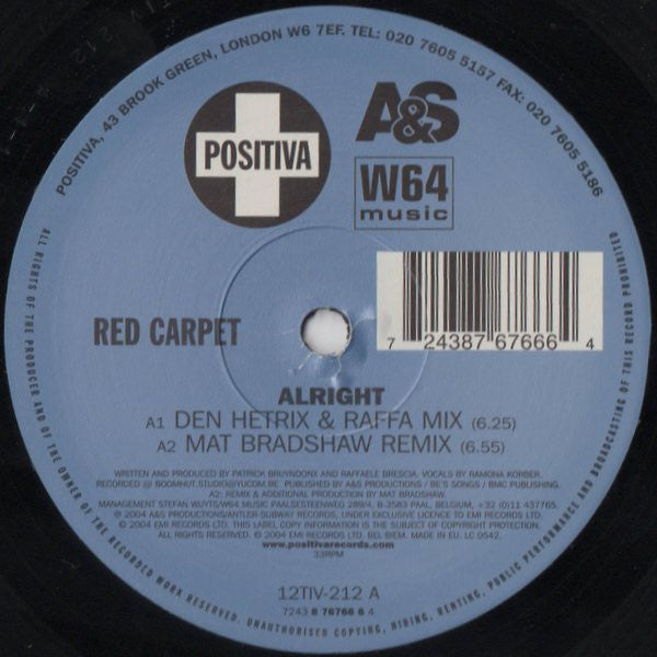 Red Carpet : Alright (12")