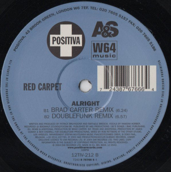 Red Carpet : Alright (12")