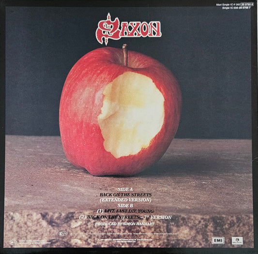 Saxon : Back On The Streets (Extended Version) (12", Maxi)