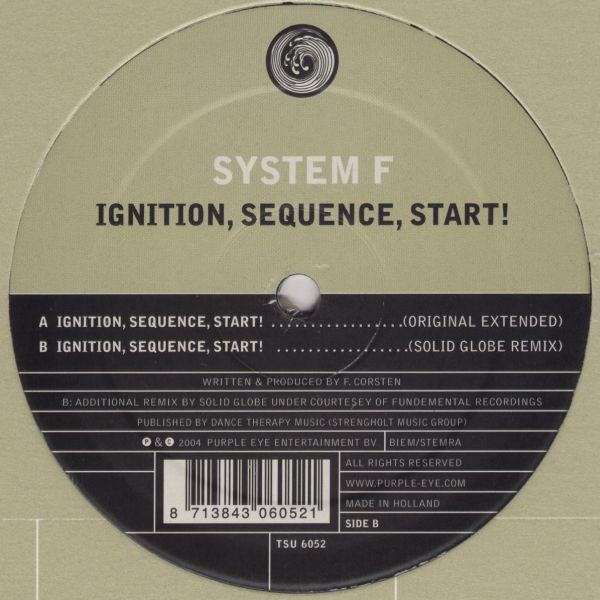 System F : Ignition, Sequence, Start! (12")