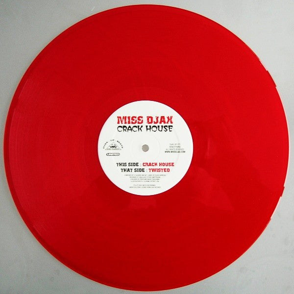 Miss Djax : Crack House (12", Ltd, Red)