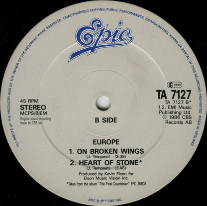 Europe (2) : The Final Countdown (12", Single)