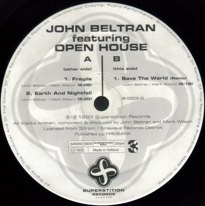 John Beltran Featuring Open House : Fragile (12")