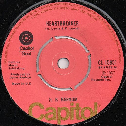 H.B. Barnum : Heartbreaker (7")