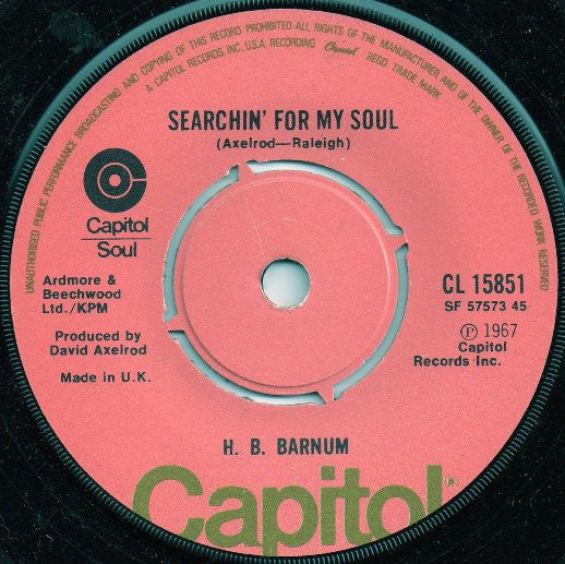 H.B. Barnum : Heartbreaker (7")