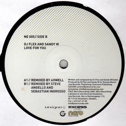 DJ Flex And Sandy W* : Love For You (12")