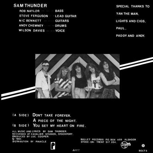 Sam Thunder : Don't Take Forever (12")