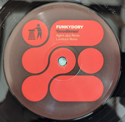 Funkydory / Agent Jack & NeckBreakaz : Goodtimes (Remixes) / Indecent / I Went Ravin' Anyway (12", Ltd)