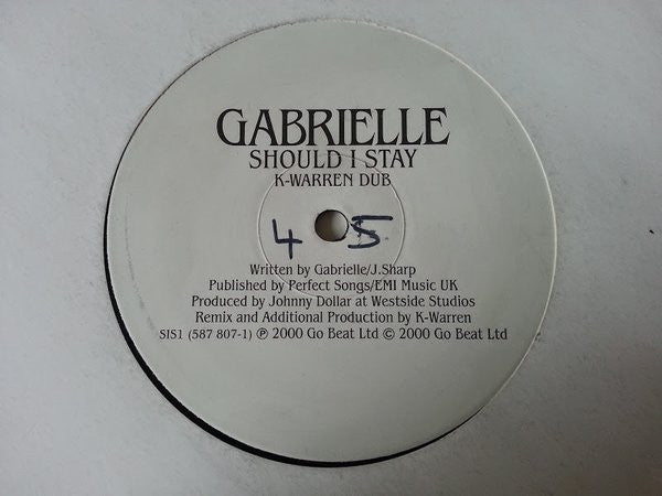 Gabrielle : Should I Stay (K-Warren Mixes) (12")
