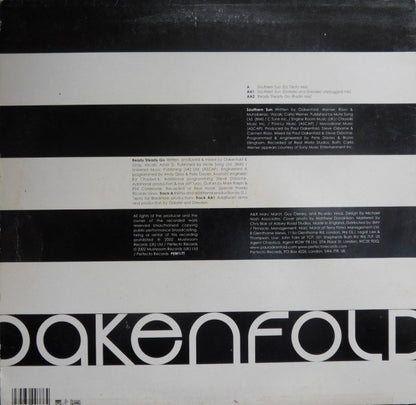 Oakenfold* : Southern Sun / Ready Steady Go (12")