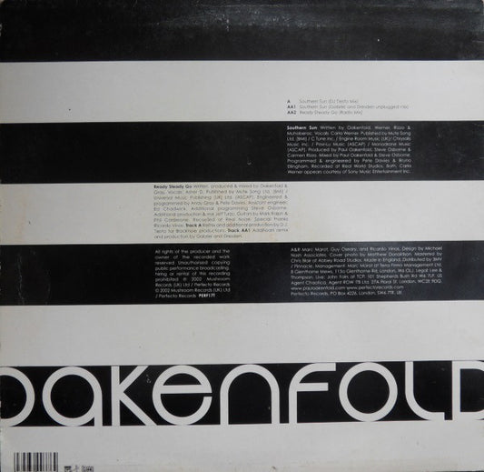 Oakenfold* : Southern Sun / Ready Steady Go (12")