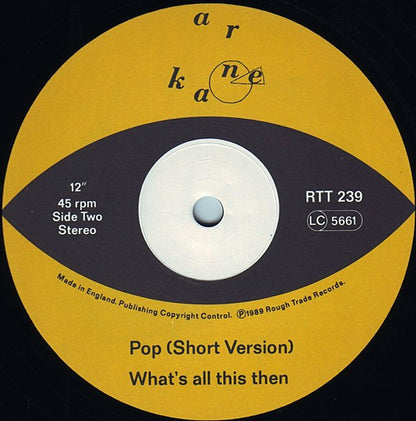 A.R. Kane : Pop (12")