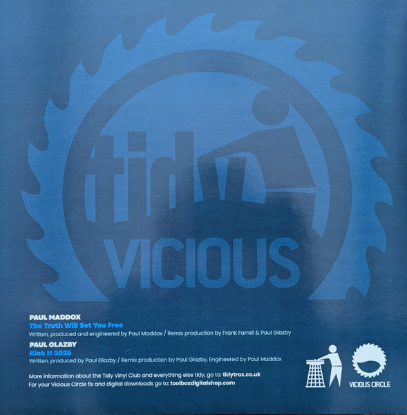 Paul Maddox / Paul Glazby : The Truth Will Set You Free / Kick It 2025 (12", Ltd, Blu)