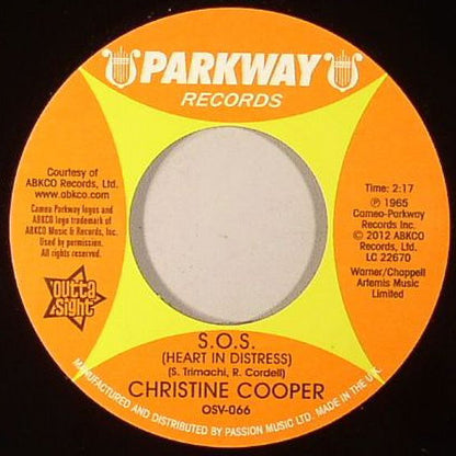 Christine Cooper : Heartaches Away My Boy / S.O.S. (Heart In Distress) (7")