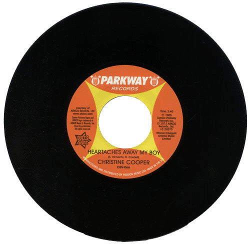 Christine Cooper : Heartaches Away My Boy / S.O.S. (Heart In Distress) (7")