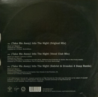 4 Strings : (Take Me Away) Into The Night (12", Single)