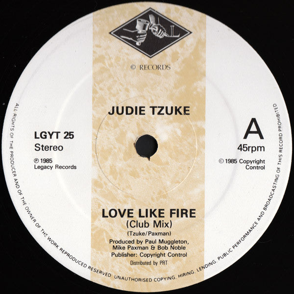 Judie Tzuke : Love Like Fire (12", Single)