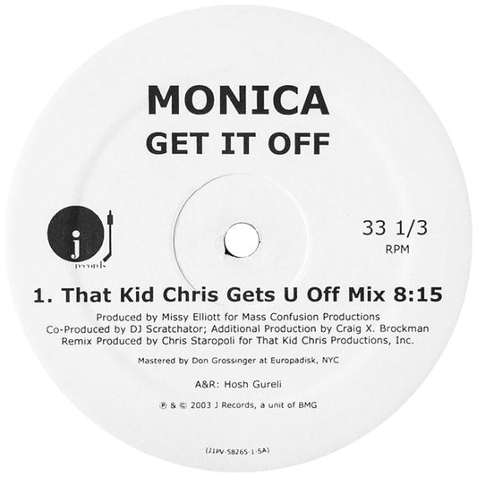 Monica : Get It Off / Knock Knock (Remixes) (12", Promo)