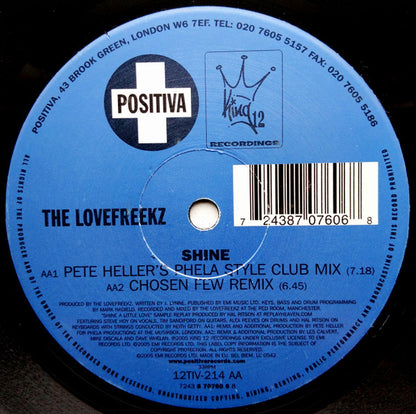 The Lovefreekz : Shine (12")