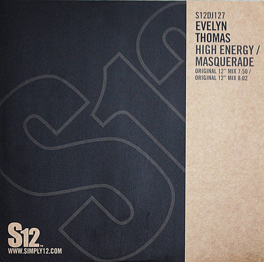 Evelyn Thomas : High Energy / Masquerade (12", RE)