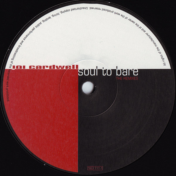 Joi Cardwell : Soul To Bare (The Remixes) (12")