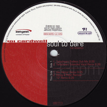 Joi Cardwell : Soul To Bare (The Remixes) (12")