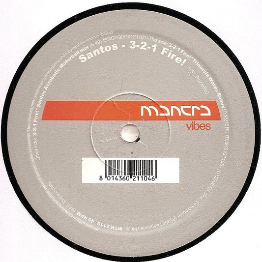 Santos : 3-2-1 Fire! (12")