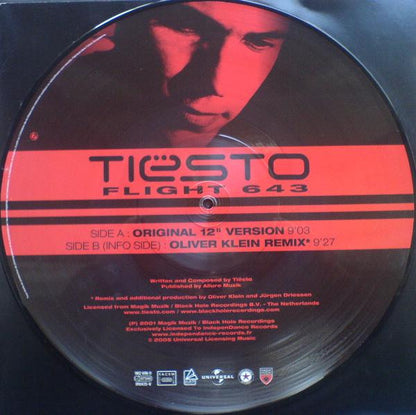 Tiësto* : Flight 643 (12", Pic, RE)